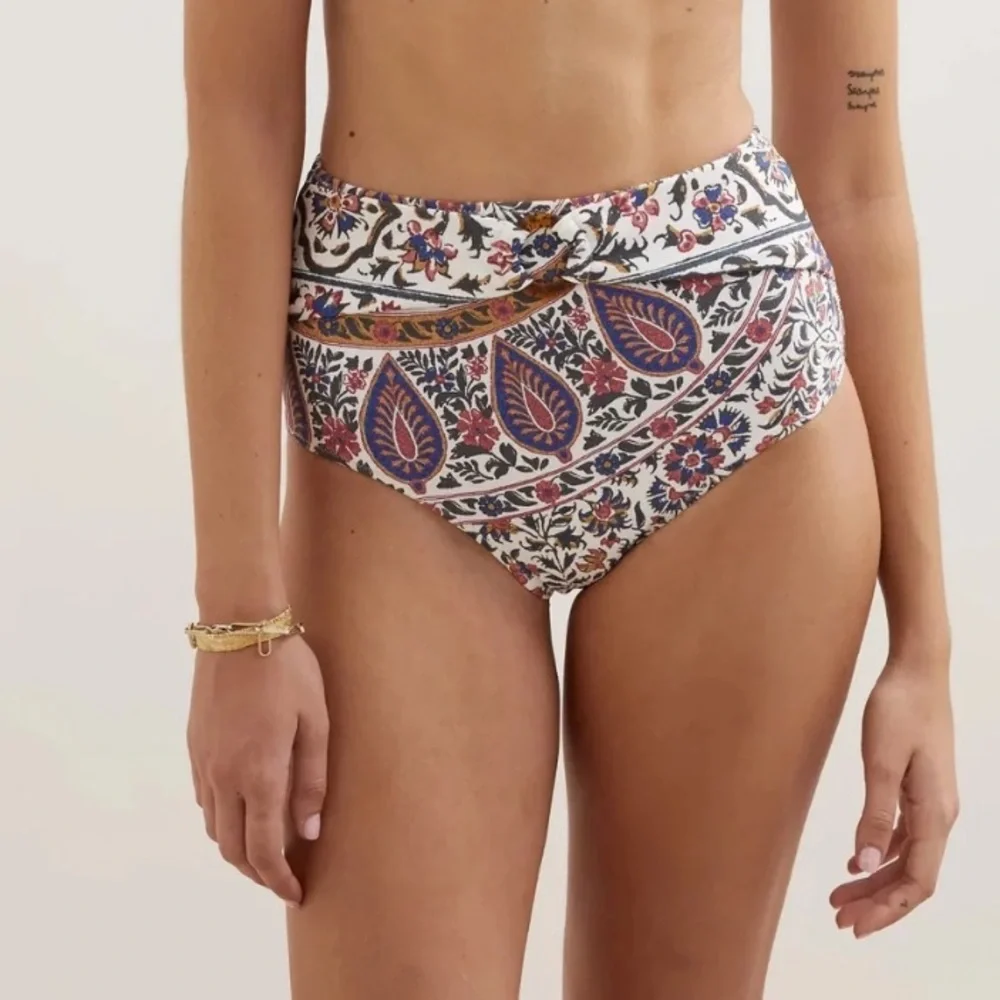 New Free People Verbena Pania Swim Botttoms size large high waisted floral
